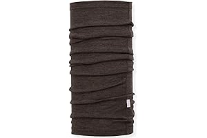 Comfortable & Warm 100% Merino Wool Buff Mens Ski Neck Gaiter for Winter