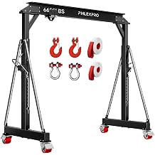 Gantry Crane, 3 Ton 6600LBS with Manual Trolley, Hook & Shackles