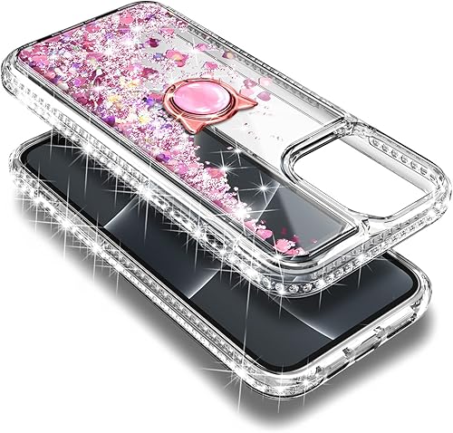 Miniatura 6 de NGB Supremacy Funda compatible con iPhone 15 Plus con protector de pantalla de vidrio templado, soporte de anillocorrea para la muñeca, con