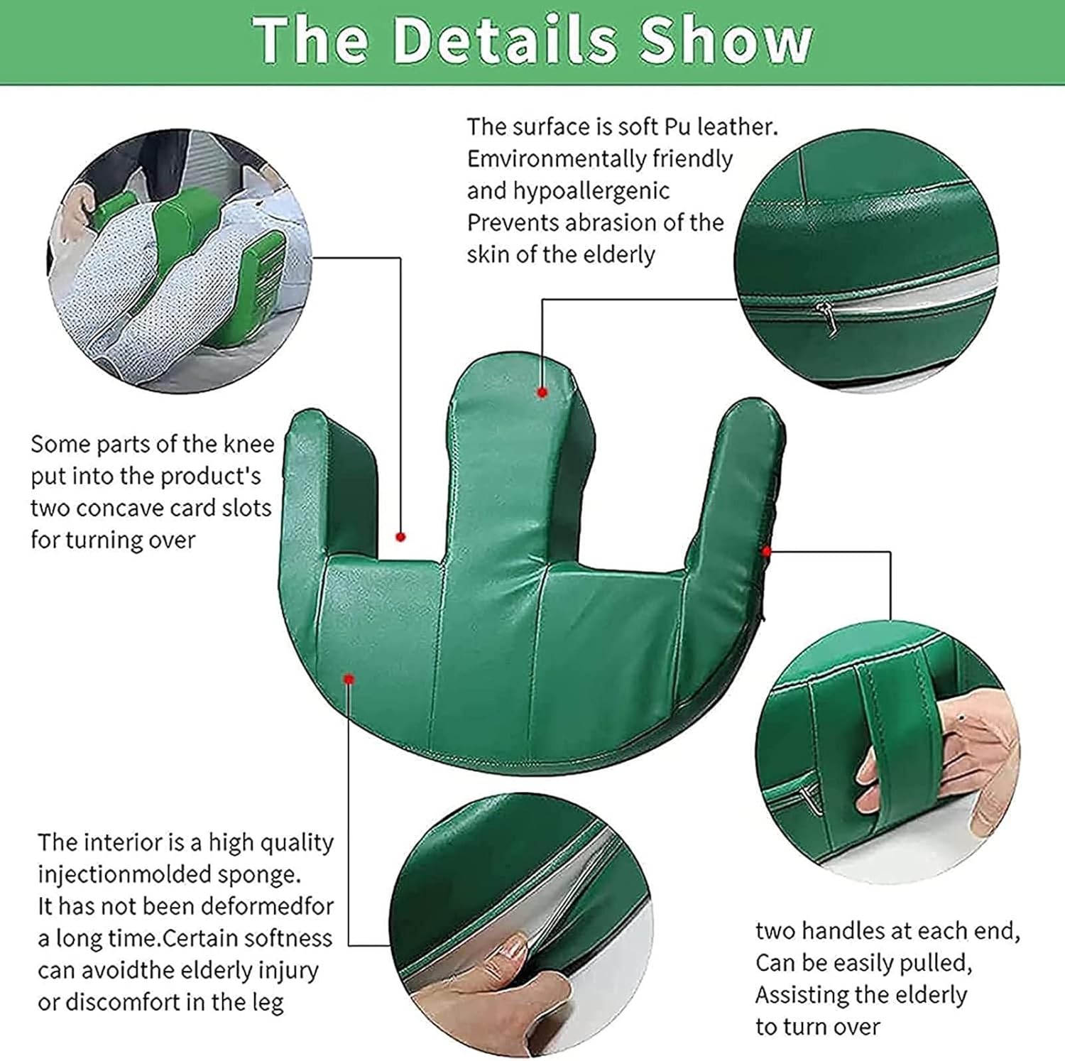 Caring Lying in Bed Turning Assistant Turn Over Pad U Pillow Bedridden for Patients Help Lying Turn Over Assistant Bedsore Pad