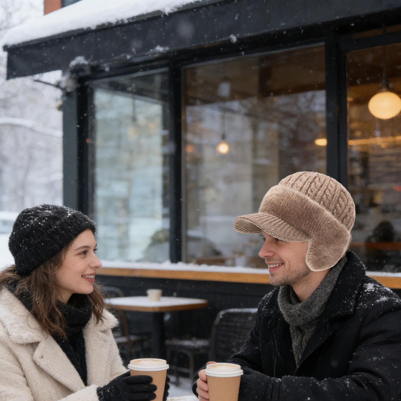 Genérico Gorro de Invierno con Aislamiento Térmico, Transpirable Y Cómodo | Gorro Térmico Impermeable Al Viento De Esquí Para Esquí Snowboard Trineo Ciclismo Y Deportes De Invierno