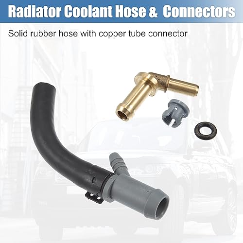 Miniatura 5 de X AUTOHAUX 1 Set Termostato Tubo Acelerador Cuerpo Calentador Manguera de Salida Nº LR049990/LR045239 para Land Rover Range Rover Discovery Defender