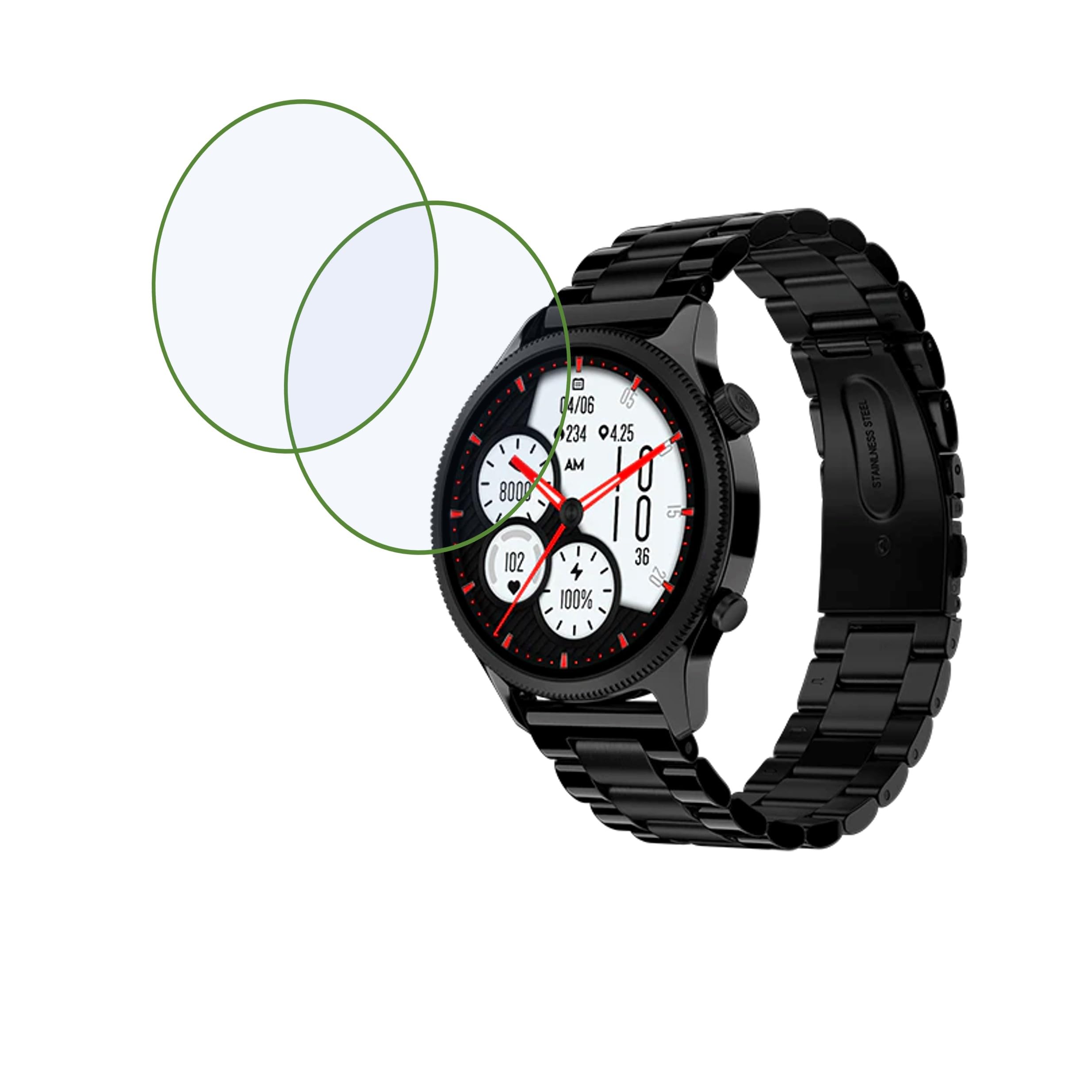 DVTECH® NoiseFit Evolve 4 Compatible Smartwatch Screen Protector Protective Ultra Clear Unbreakable (Flexible Screen Protector) (Pack of 02) (B0CNPRHHWS) Amazon Price History, Amazon Price Tracker