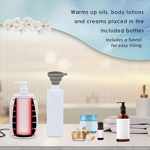 Miniatura 3 de Calentador de gel con pantalla digital, temporizador integrado, calentador para crema de masaje, loción y aceites, temperatura ajustable para el