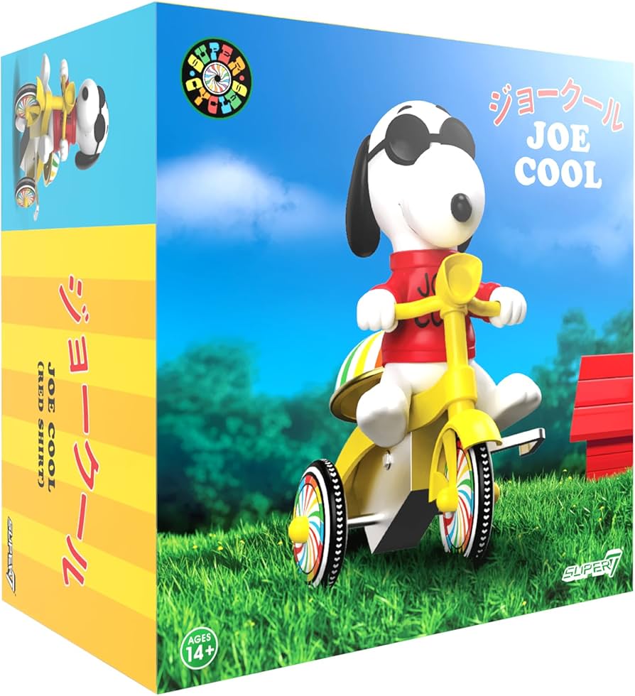 レトロ★ヴィンテージ　PEANUT　SNOOPY　ジョー・クール　フィギュア Amazon.com: Super7 Super Cycles Peanuts Snoopy Joe Cool Red with