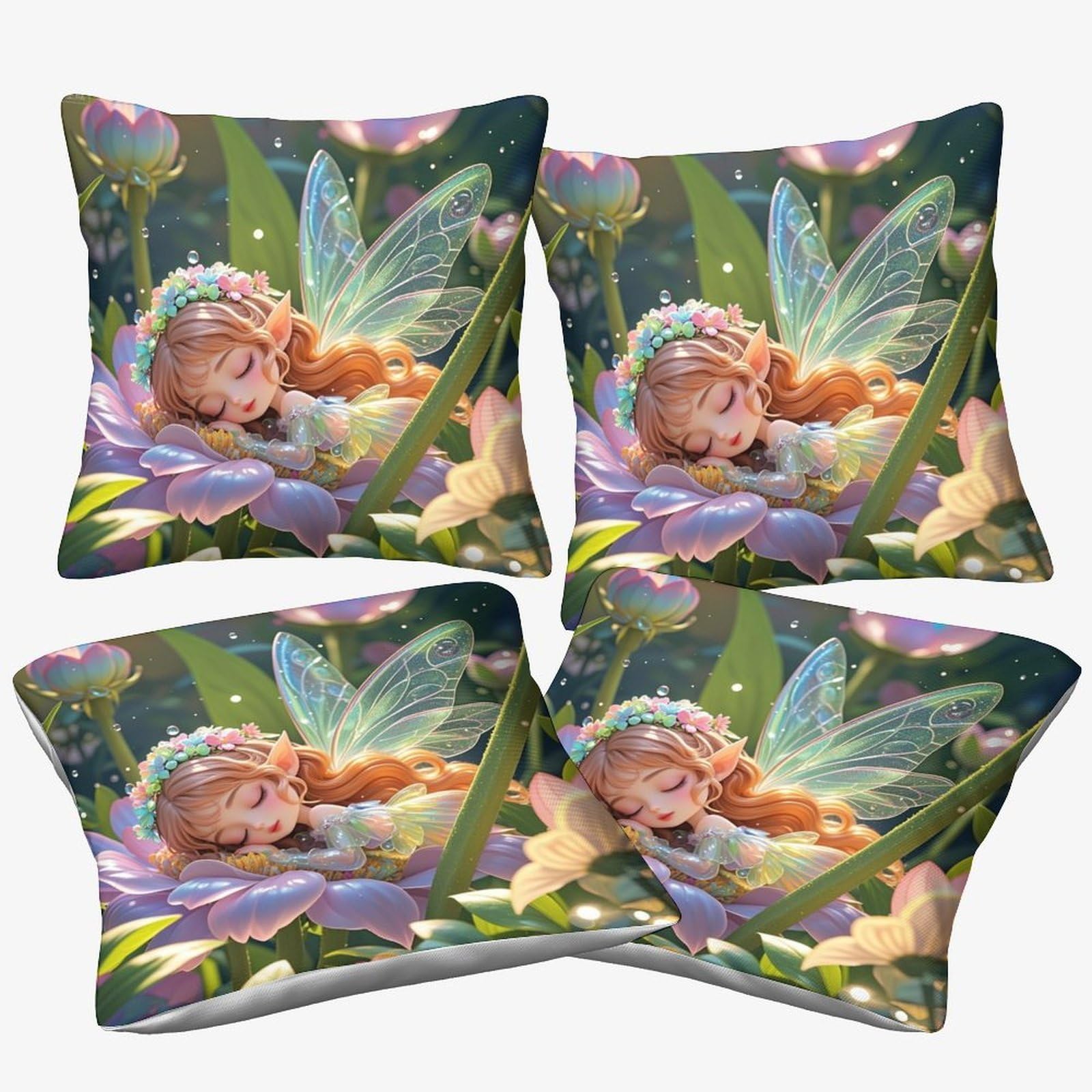 Taies d'oreiller Fairy pour maison et jardin - Confort 40x40