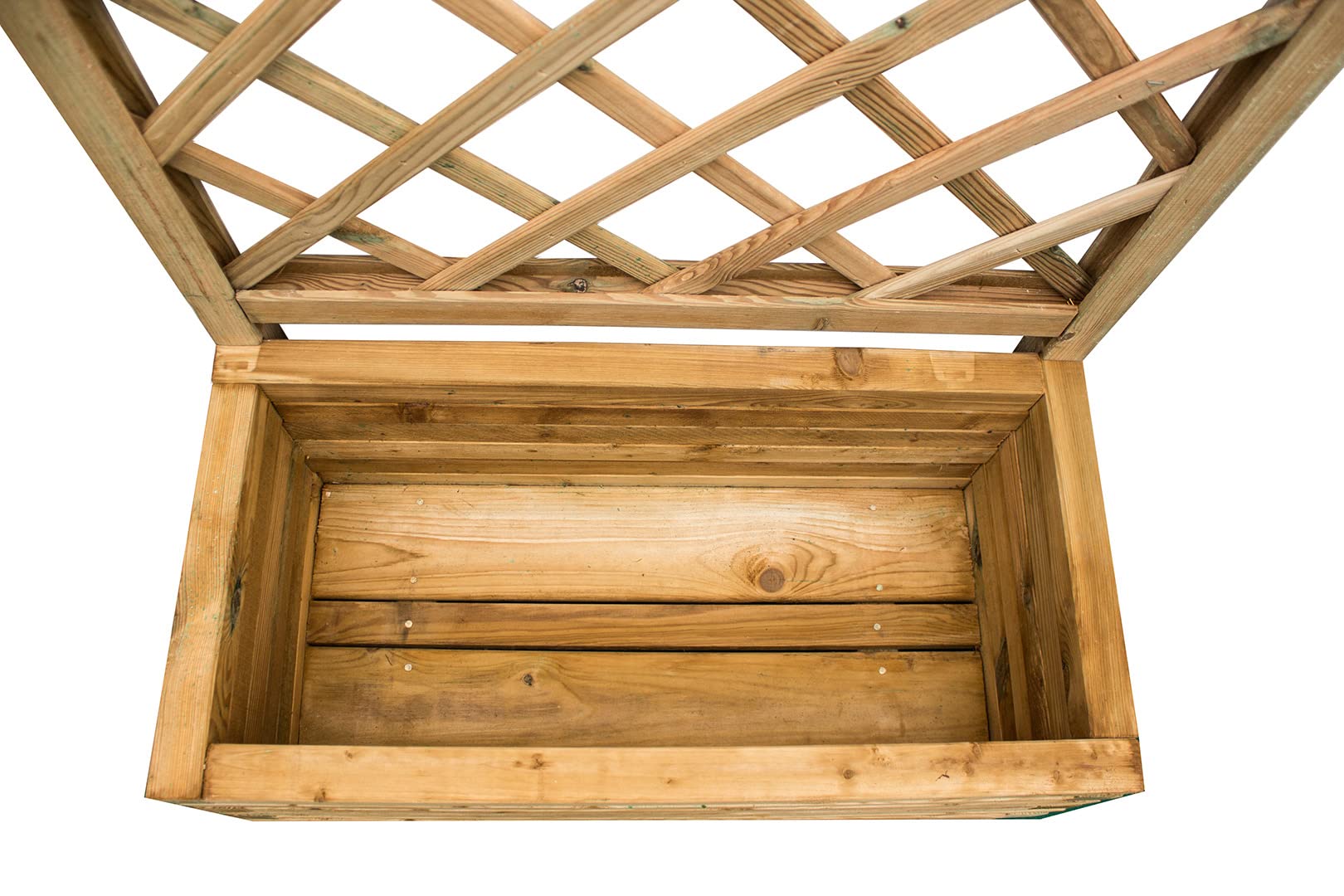 AVANTI TRENDSTORE Iberia - Fiorieria in legno con griglia rettangolare, molto pratico e decorativo, ideale per giardino o balcone. Dimensioni: LAP 75x180x30 cm