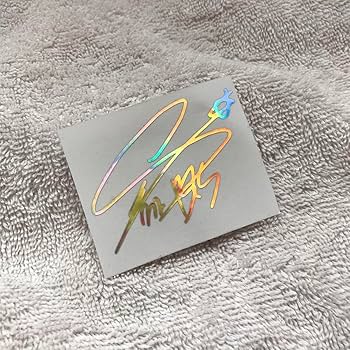 Amazon.co.jp: BTS ホログラム ステッカー ユンギ シュガ サイン