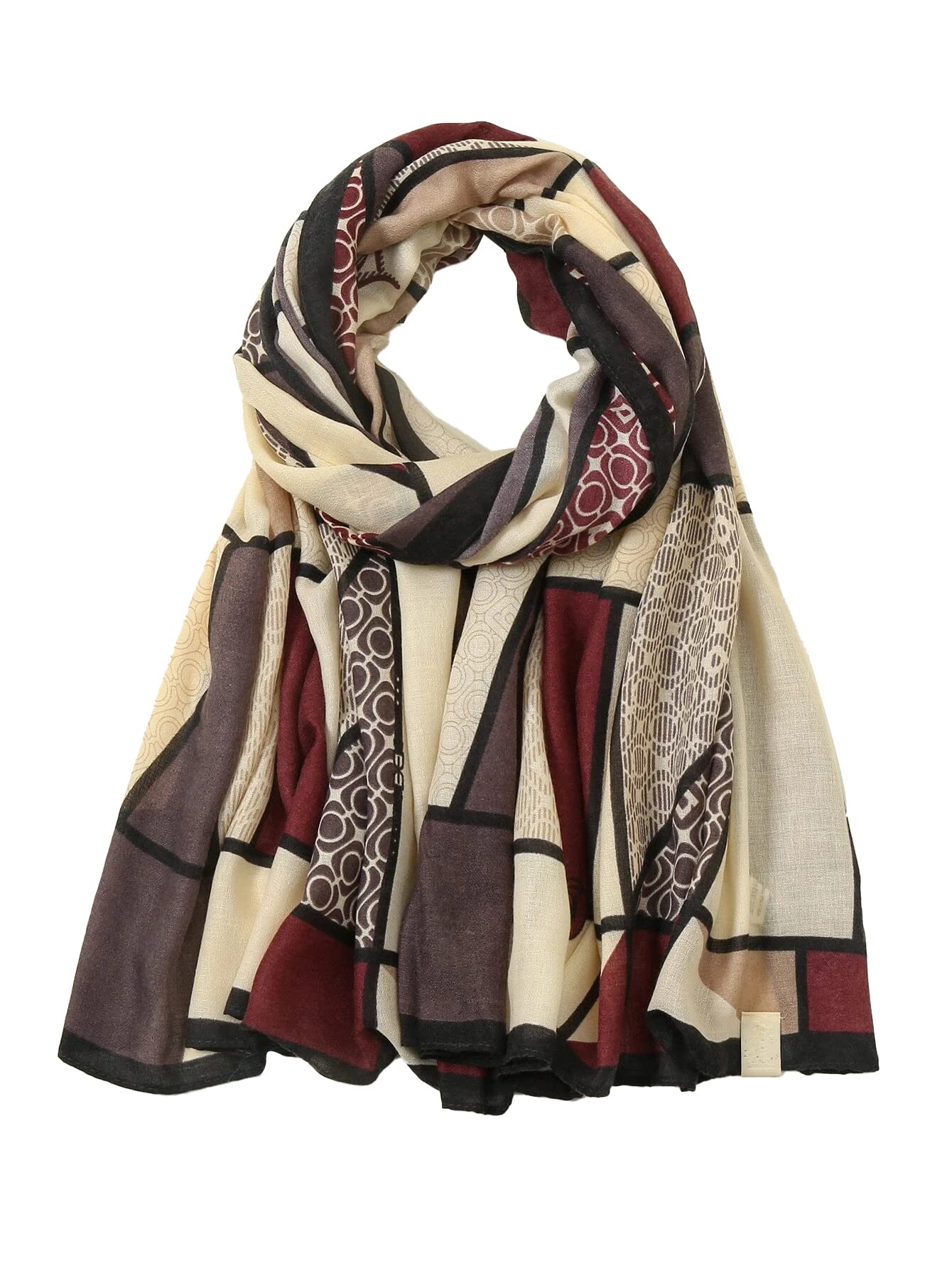 WOMEN DIGITAL PRINT COTTON SHAWL STOLES SCARVES DUPATTA WRAP HEAD SCARF FOR GIRLS (85 X 180 CM)-image-2