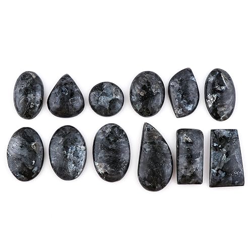 Vista 48 de 100 carats, 20+pcs, Natural Labradorite Gemstone Wholesale Lot, Briolette Cut, Jewelry Making Loose Gemstone, Polished Decor Specimen, DIY, Wire