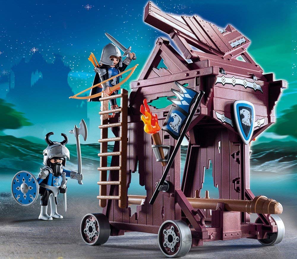 PLAYMOBIL Caballeros - Torre de Ataque de los Caballeros del Halcón (6628)