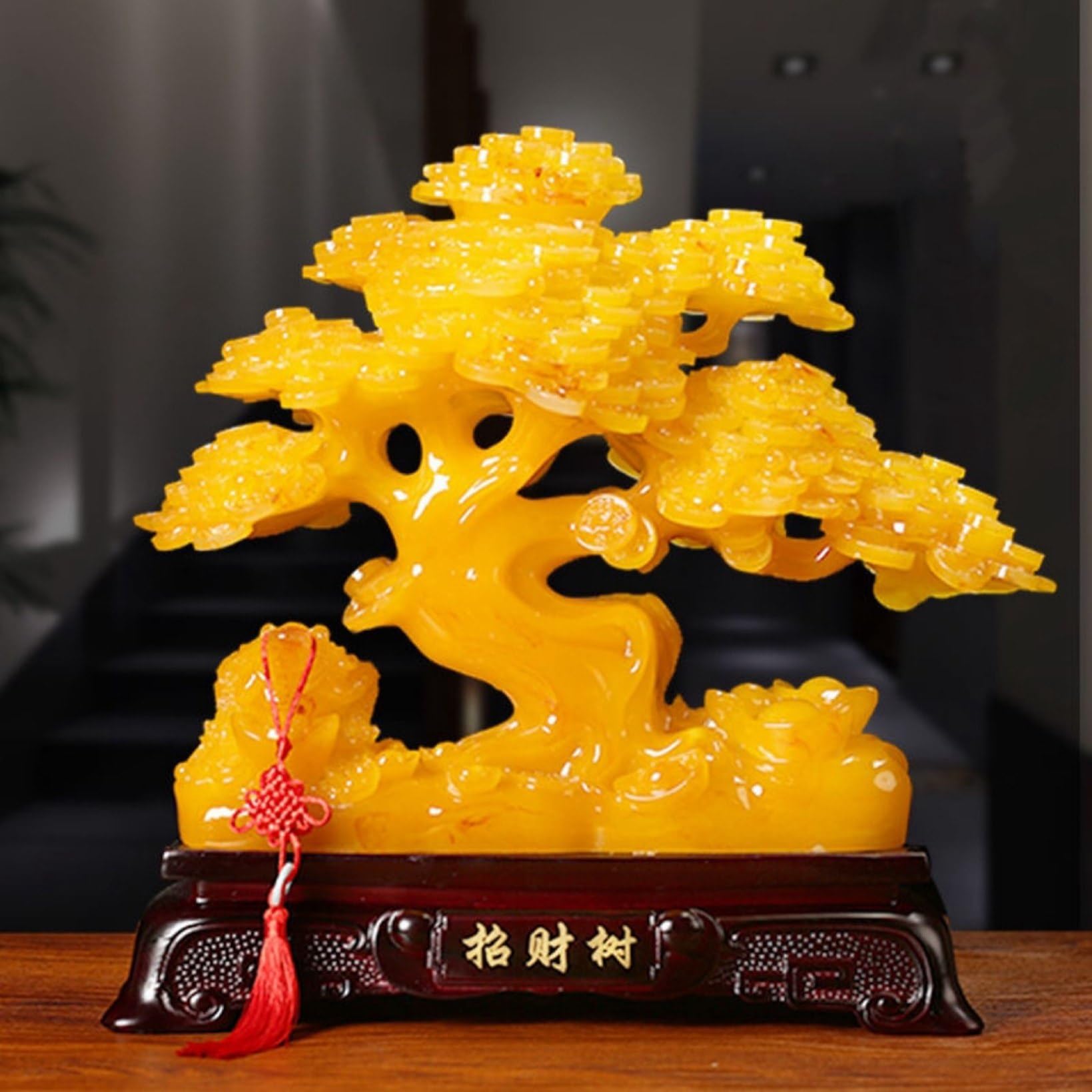 Amazon.co.jp: 招財樹 金のなる木 風水 置物 財運 金運アップ 開運