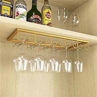 Wine rack SKC Oświetlenie europejski żelazny wiszący bar dom wino chłodziarka kreatywny uchwyt na kubek uchwyt na kubek wodoodporny / ognioodporny / wilgoć / rdza / trwały czarny, złoty, biały (30 cm, 40 cm, 50 cm, 60 cm, 70 cm)