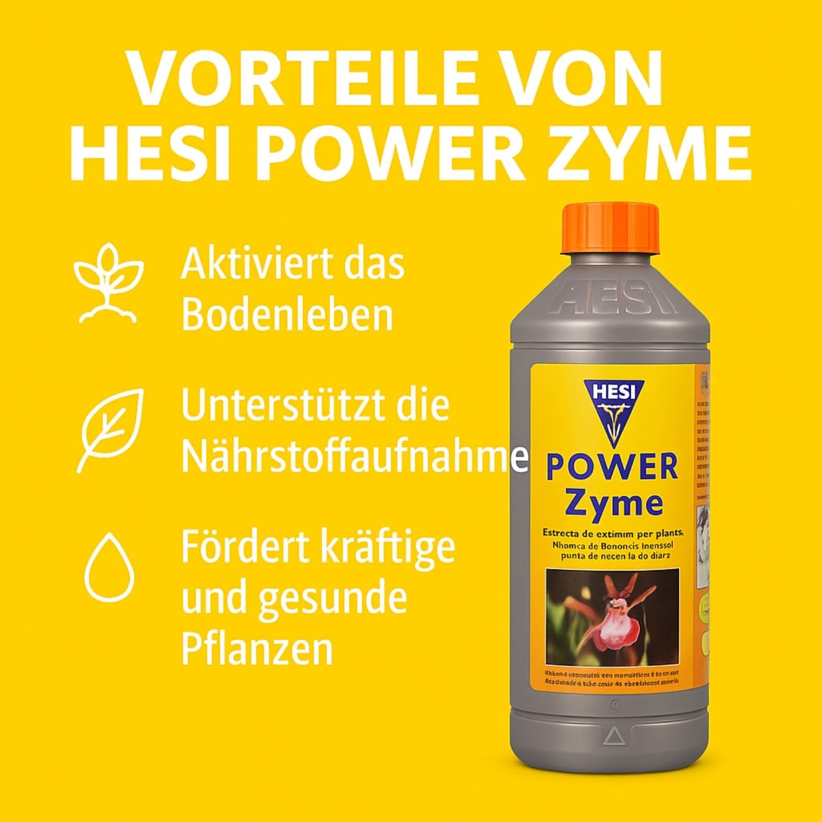 Weedness Hesi Power Zyme 10 Liter - Grow Dünger Naturdünger Wurzelaktivator Zimmerpflanzen Bio Flüssig Organischer