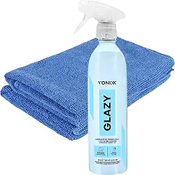 Glazy 500ml Limpa Vidros 4 Em 1 Redutor Atrito Risco + Pano Microfibra