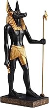 Veronese Design Anubis Egyptian God of The Dead Statue, 8.5 Inch Polyresin Figurine with Painted Black Gold Finish, Home Decor, Gift Boxed