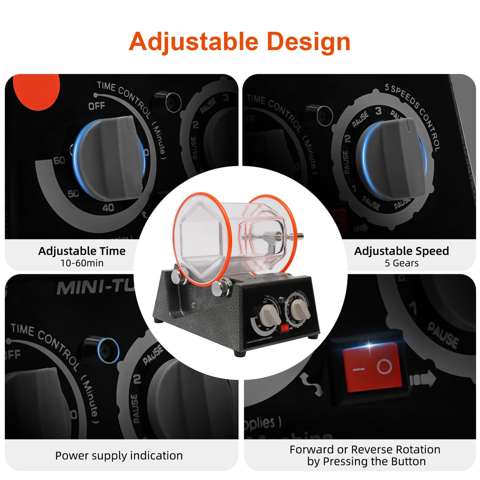 Pulidora Eléctrica De Joyería, Pulidora Y Abrillantadora De Artesanías Pequeñas, Pulidora Eléctrica para Joyería/Accesorios para Automóviles/Hardware
