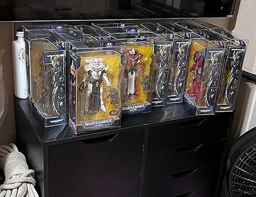 Miniatura 10 de EVORETRO Funda protectora de figura de acción en caja para McFarlane DC Multiverse BAF de 7 pulgadas - Paquete de 10 pantallas de plástico PET