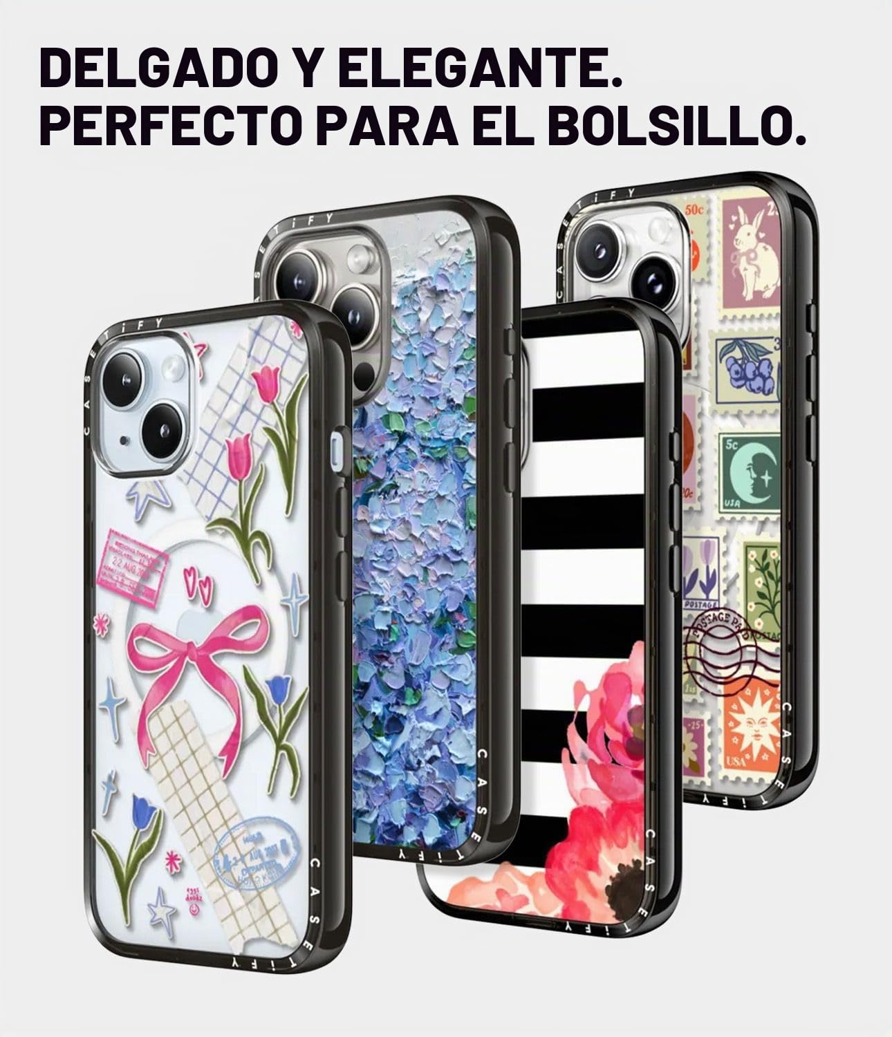 CASETiFY Funda compacta compatible con MagSafe para iPhone 16 Pro Max | Delgada y elegante | 4 pies de protección contra caídas de grado militar | I just want a little snack | Negro
