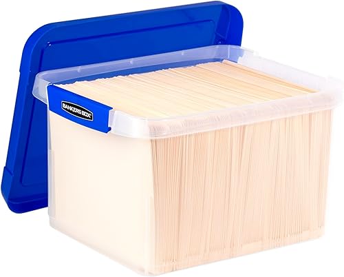 Miniatura 2 de Bankers Box Heavy Duty Plastic File Storage Box with Hanging Rails LetterLegal 1 Pack 0086205