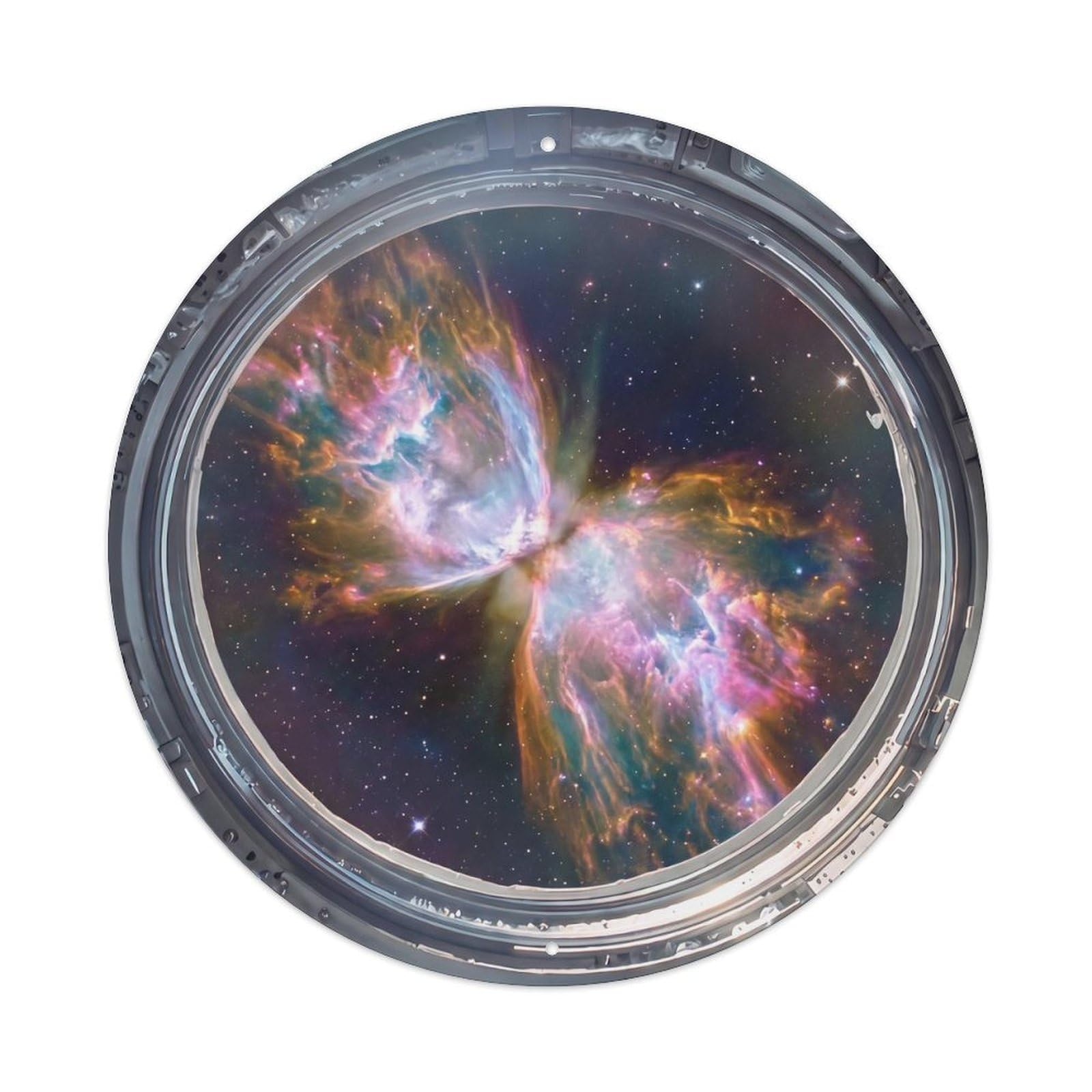 Butterfly Nebula Wings from Space Station Metal Tin Sign