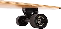 Vista 32 de Retrospec Zed Cruiser & Pintail Longboard Skateboard Complete – Bamboo & Canadian Maple Wood Cruiser con camiones Kingpin reversa