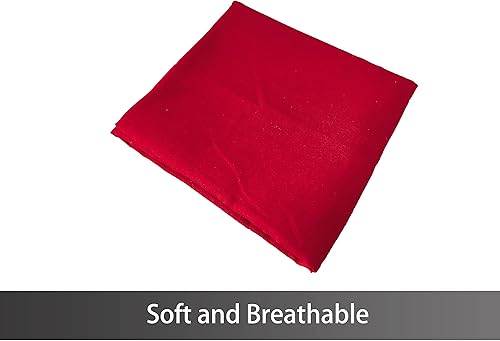 Miniatura 4 de iMaylex Funda de almohada suave de microfibra cepillada, acogedora y ligera, de fácil cuidado, rojo, cuerpo, 20 x 54 pulgadas