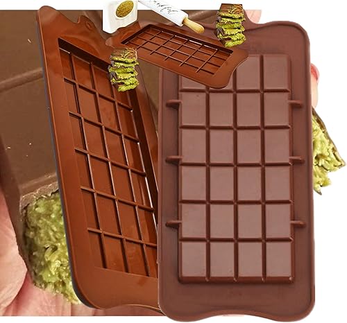 Dubai Style KitKat - Molde para barra de chocolate, paquete de 3 moldes de silicona para dulces, antiadherentes, sin BPA, resistente al calor, disponible en Yaxa Colombia