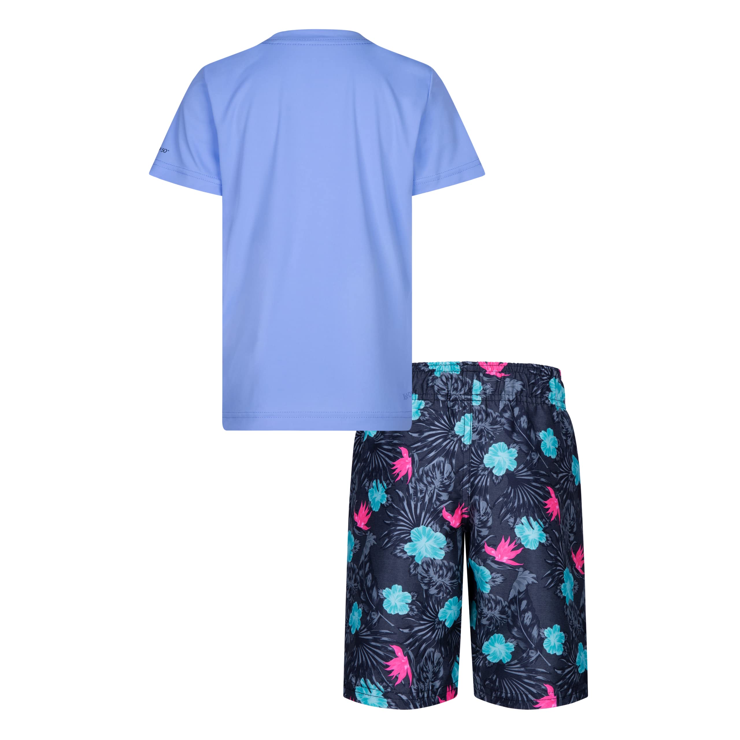 Hurley And Toddler Boys' Swim Suit 2-piece Outfit Set Set di rash guard Bimbo 0-24 (Pacco da 2)