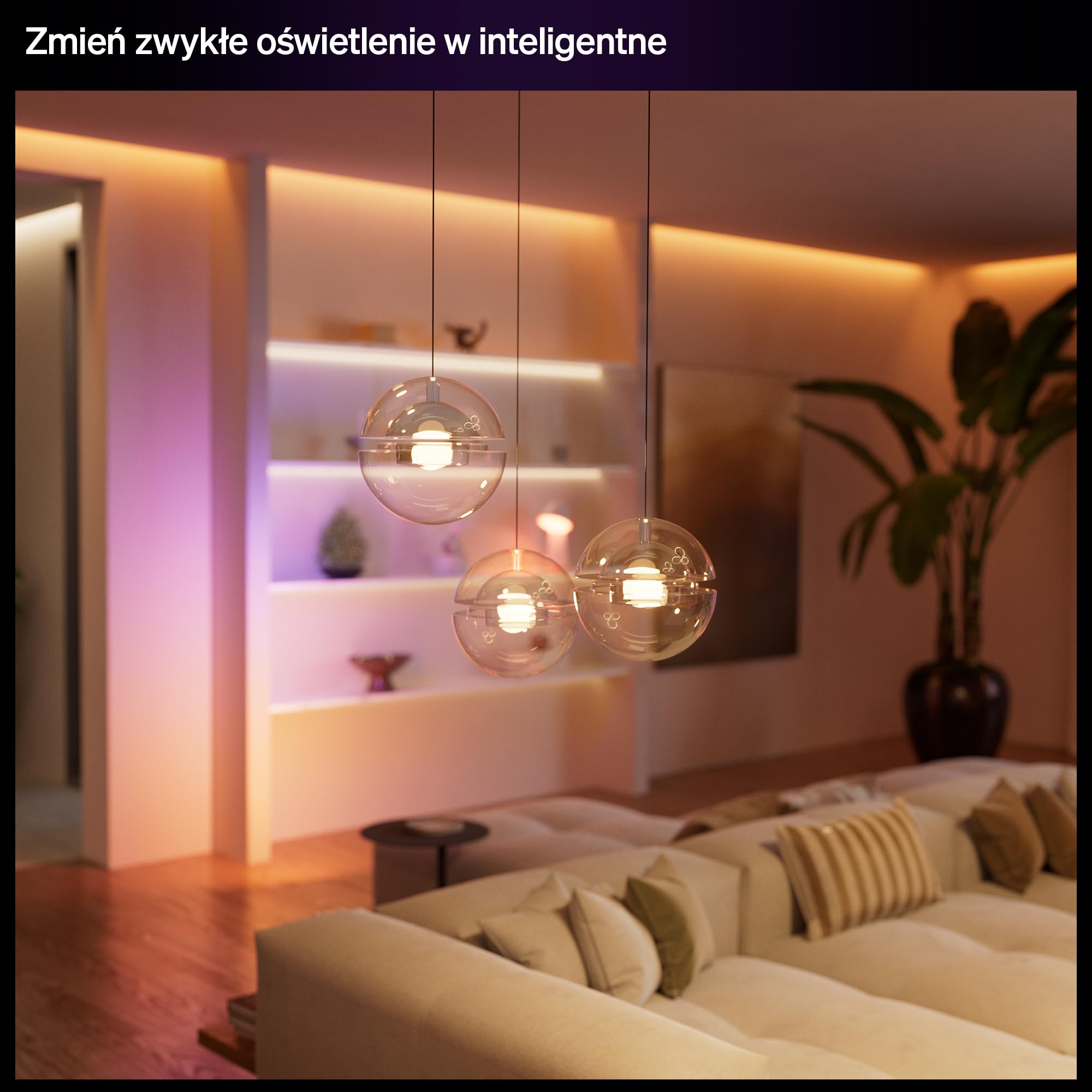 Philips Hue Włącznik Światła, 1 szt., 1 Kanał, Zamienia Zwykłe Oświetlenie w Inteligentne, Timery i Harmonogramy, Sterowanie w Aplikacji i Głosowe, Zgodny z Apple Home, Google Home i Alexa