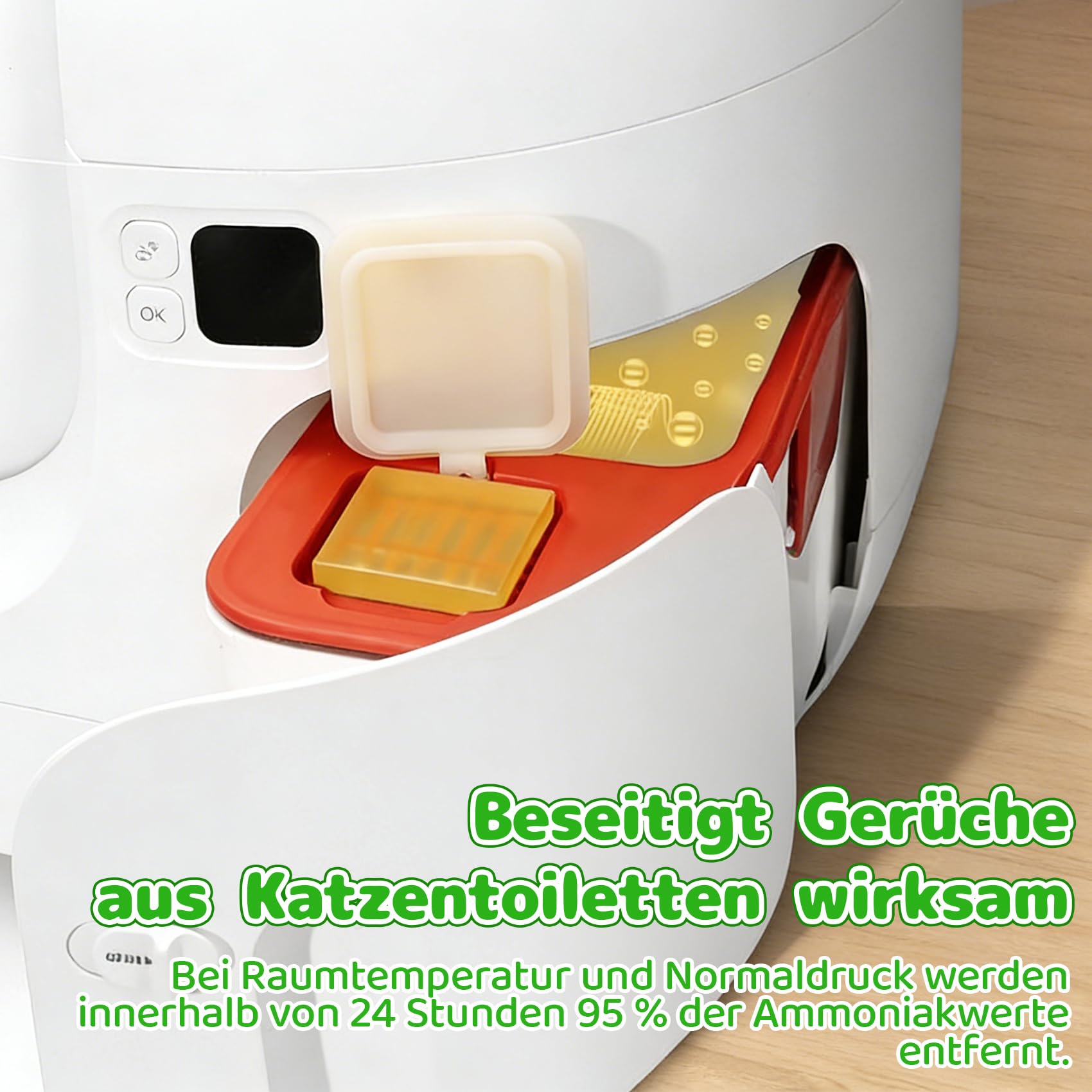 6 Stück N50 2.0 Geruchsvernichter für Petkit Pura Max/Max 2 | Geruchsentferner Pods | Neutralisiert Ammoniak (bis 95%) | Einfacher Wechsel, Langzeit-Frische
