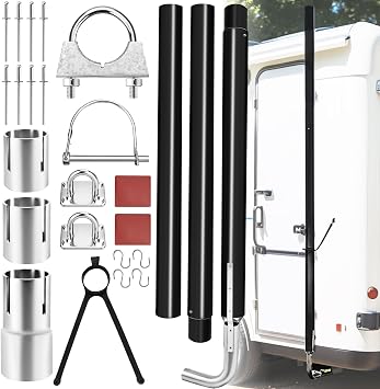 44461 RV Generator Exhaust Extension Kit, RV Generator Exhaust Venting System 44461 for Most RV Exhaust Systems