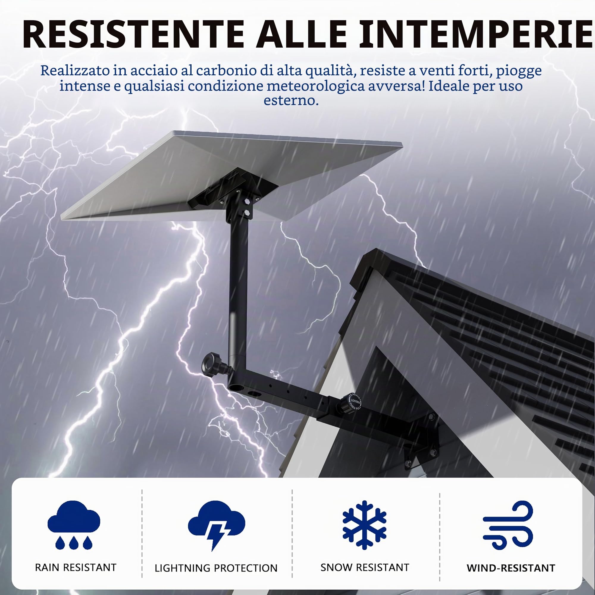 Starlink Gen 3 Mount, Starlink Pole Mount con adattatore Starlink Gen 3, kit di montaggio a parete lunga Starlink per impieghi gravosi