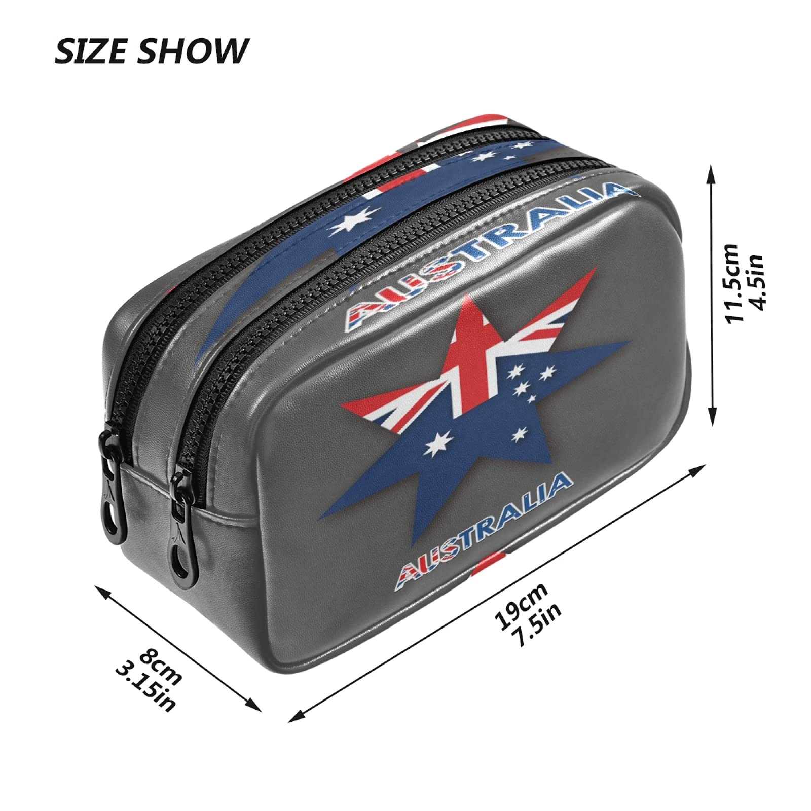 Australien-Flagge Federmäppchen – Große Kapazität, Mit Reißverschluss | Für Schule, Studium & Reisen