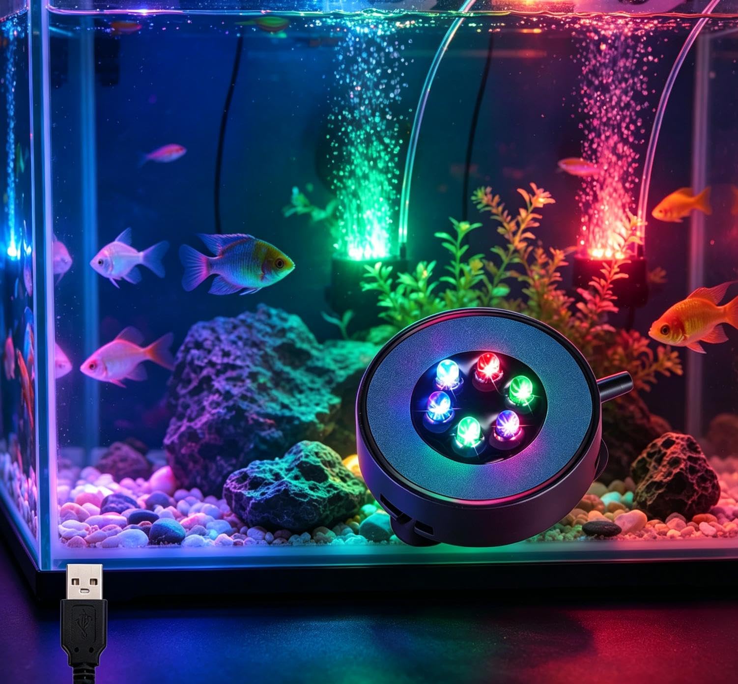 Diffuseur de bulles 107 mm x 19 mm noir ultra stable avec ventouses