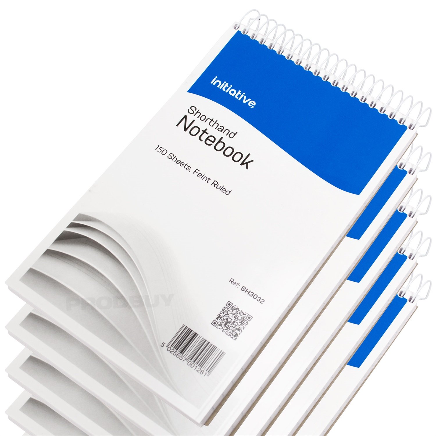 [Pack of 5] Spiral Bound Shorthand Notebooks with 300 Lined Pages