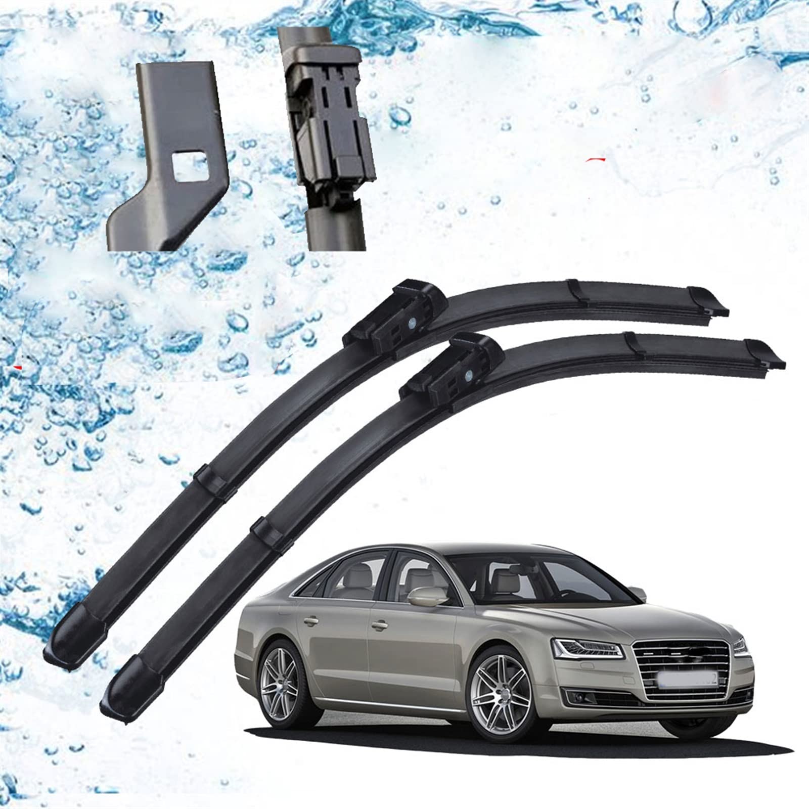 Balais d'essuie-glace avant pour Audi A8 S8 D4 de 2010 à 2017