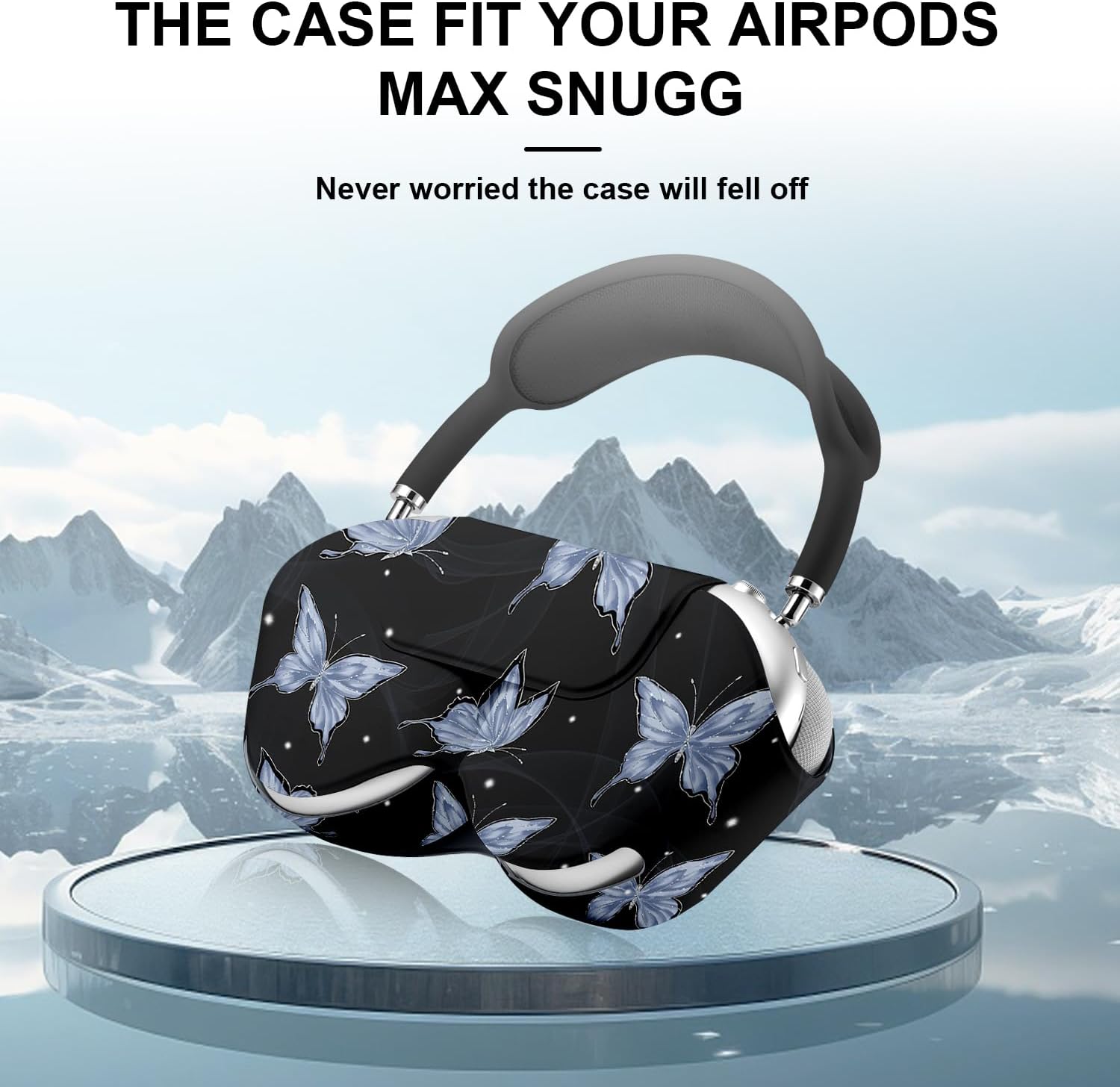 Maxjoy for Apple Airpods Max Smart Case Cover, Soft PU Leather Protective Cover Accessories for Airpod Max with Sleep Mode, Anti-Dust Travel Carrying Case for Airpods Pro Max Headphones image 3