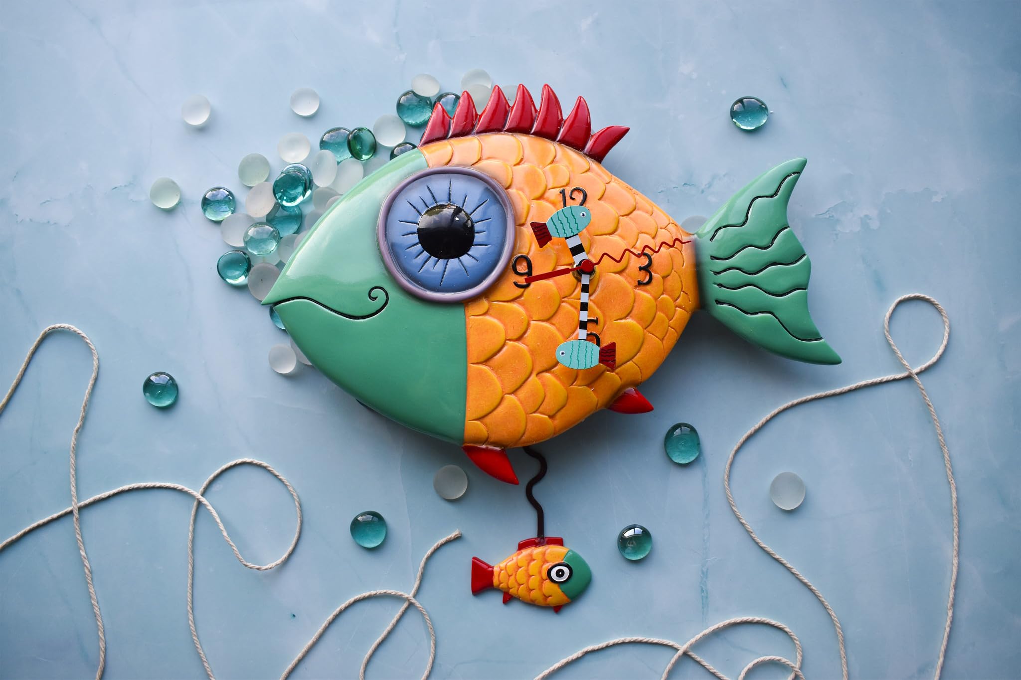 Amazon.com: Enesco Allen Designs Wide-Eyed Fishy Sculpted Pendulum