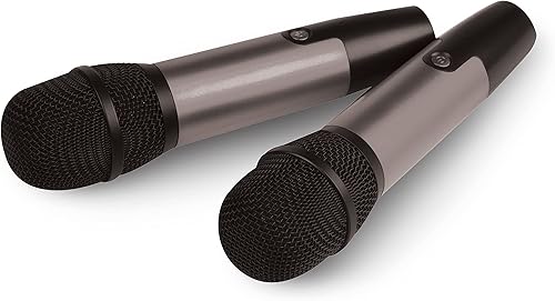 Miniatura 10 de Singsation Máquina de karaoke, sistema doméstico portátil Bluetooth 5.0 para niños y adultos, 2 micrófonos inalámbricos, efectos de sonidos