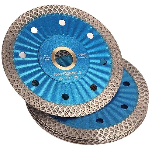 Miniatura 2 de 5 unidscaja Hoja de sierra de diamante de 4 "Hoja de corte de porcelana súper fina para azulejos de porcelana, cerámica granito mármol..