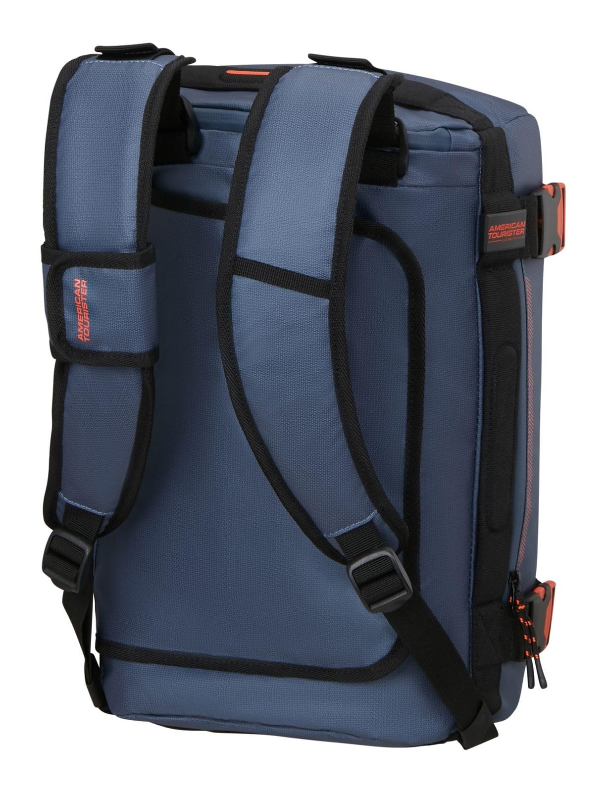 American Tourister Sac de Voyage Sac à Dos Urban Track Duffle/Backpack Coated 31L Navy/Orange Bleu
