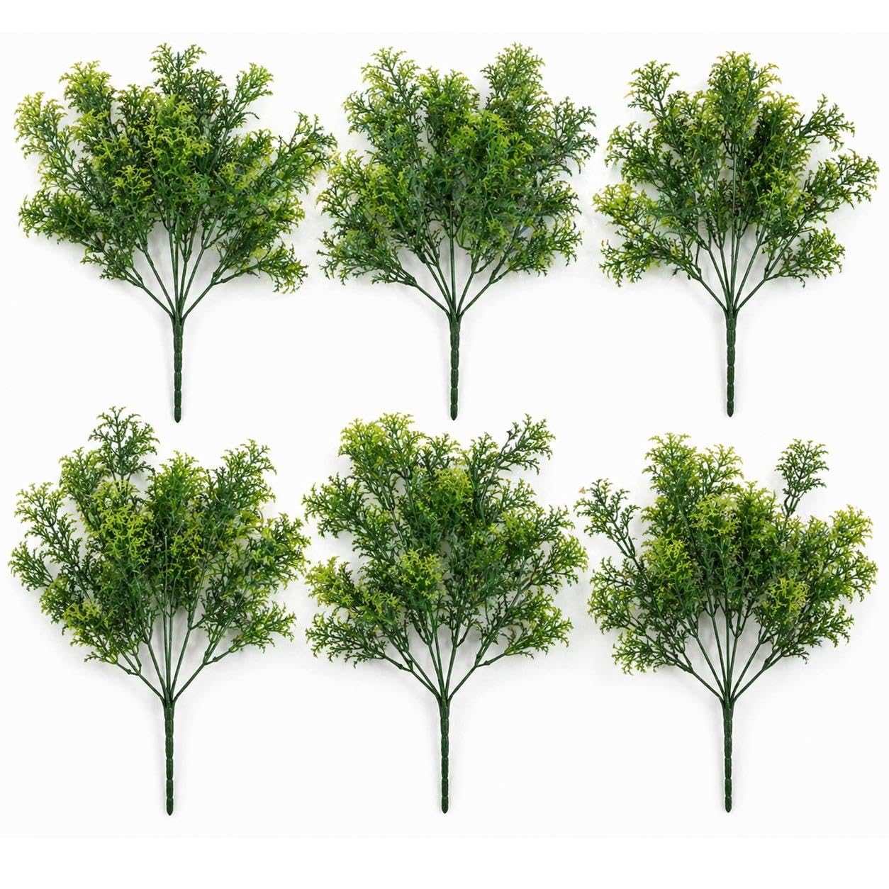 Multipack 32cm Artificial Fern Foliage Spray Stem Faux Green Decorative Fillers