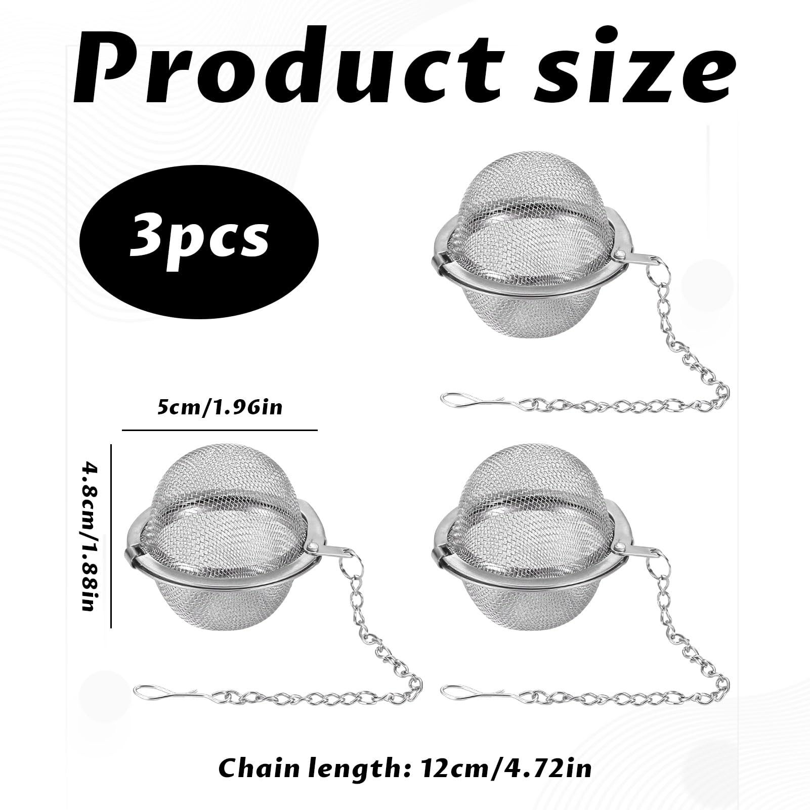 Stainless Steel Tea Strainers - 3 Pack -2