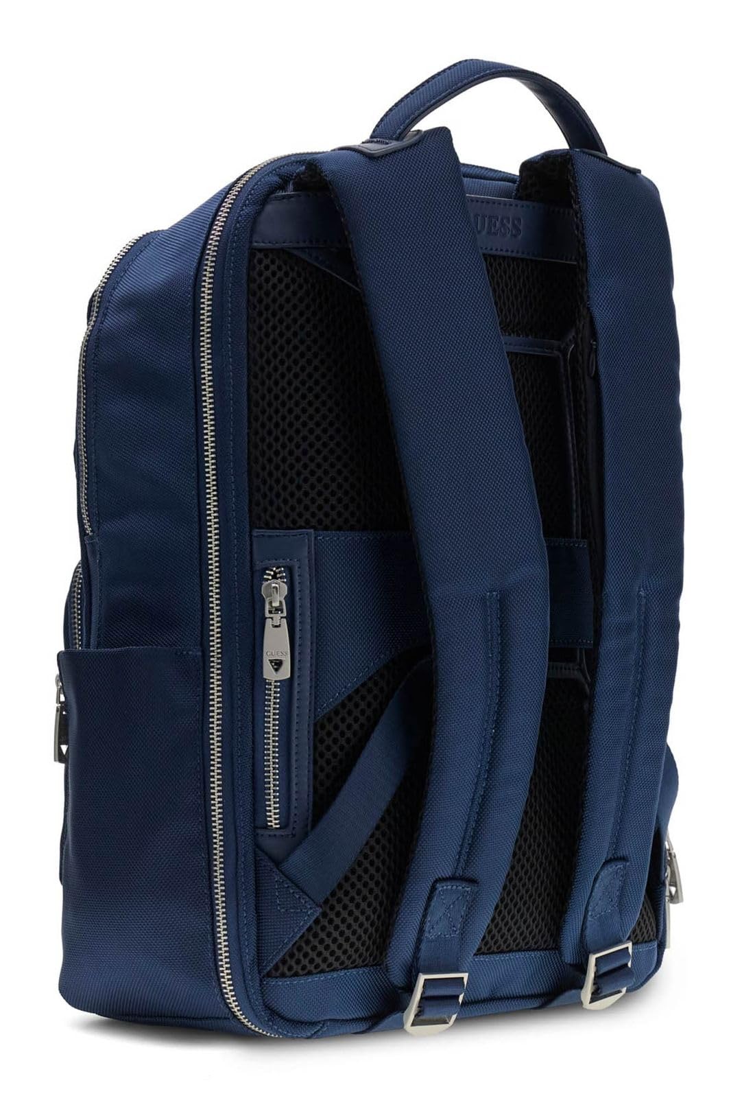 GUESS Plecak rekreacyjny z kieszenią na laptopa Berno Squared Backpack Blue Indigo granatowy