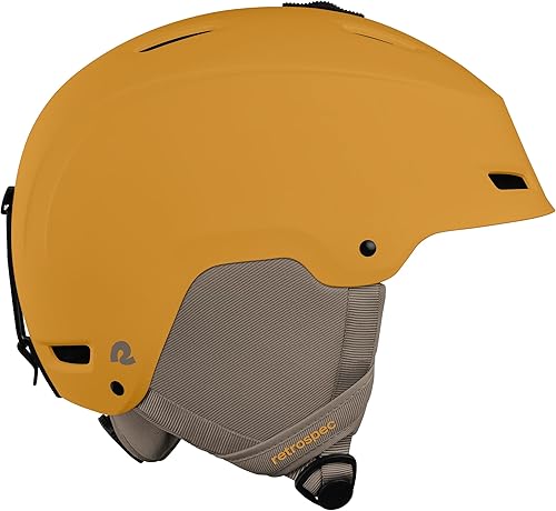 Retrospec Zephyr - Casco de esquí y snowboard para adultos, ajustable con 9 rejillas de ventilación, carcasa de ABS resistente a impactos y espuma