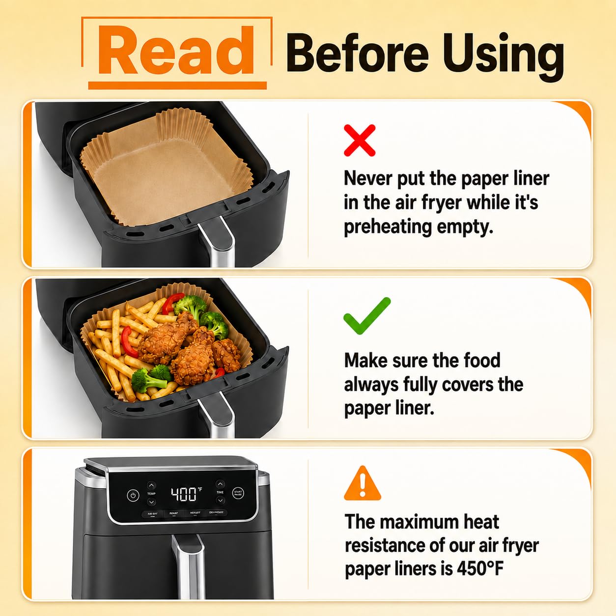 SIUDANGKA Air Fryer Liners - Non-Stick & Easy Cleanup -4