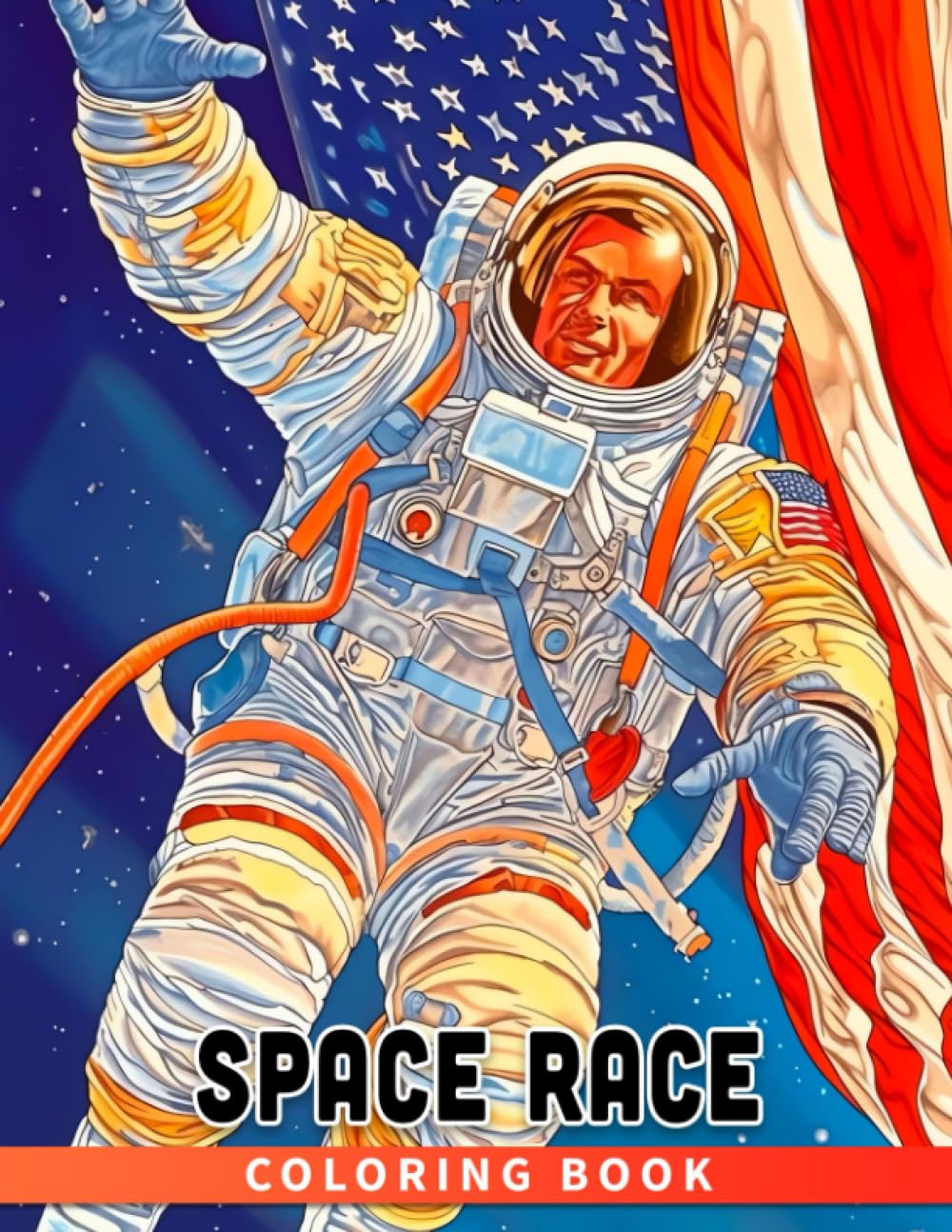 Space Race Coloring Book: A Journey through the Early Days of Space Exploration for Young Readers