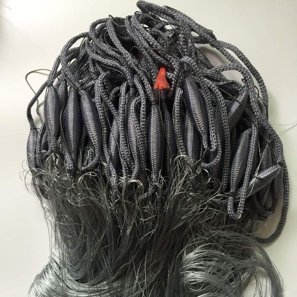 Trampa de pesca de monofilamento, alambre trenzado de 3 capas, 1,8 x (30 m o 60 m), red de enmalle de pesca, multifilamento, red de pesca
