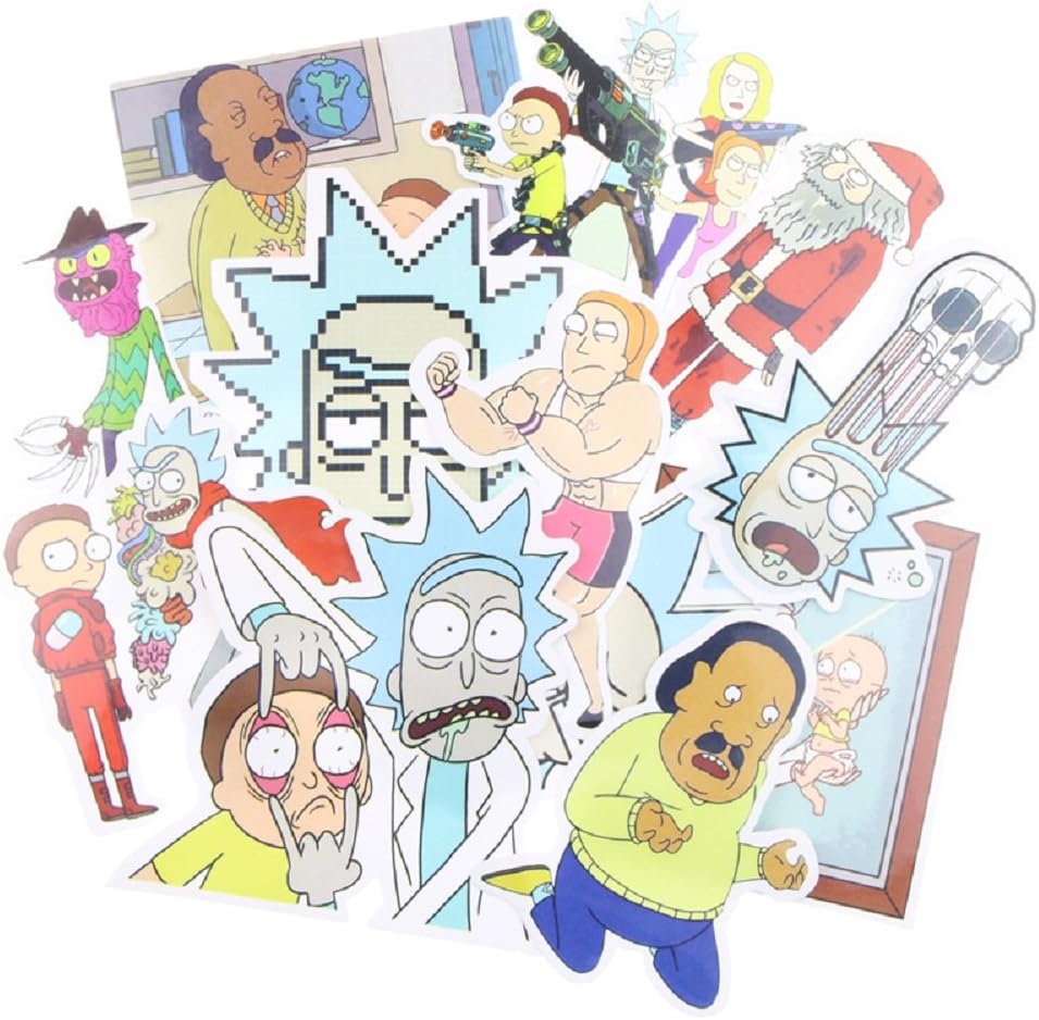 shopiseller sticker bomb rick and morty.